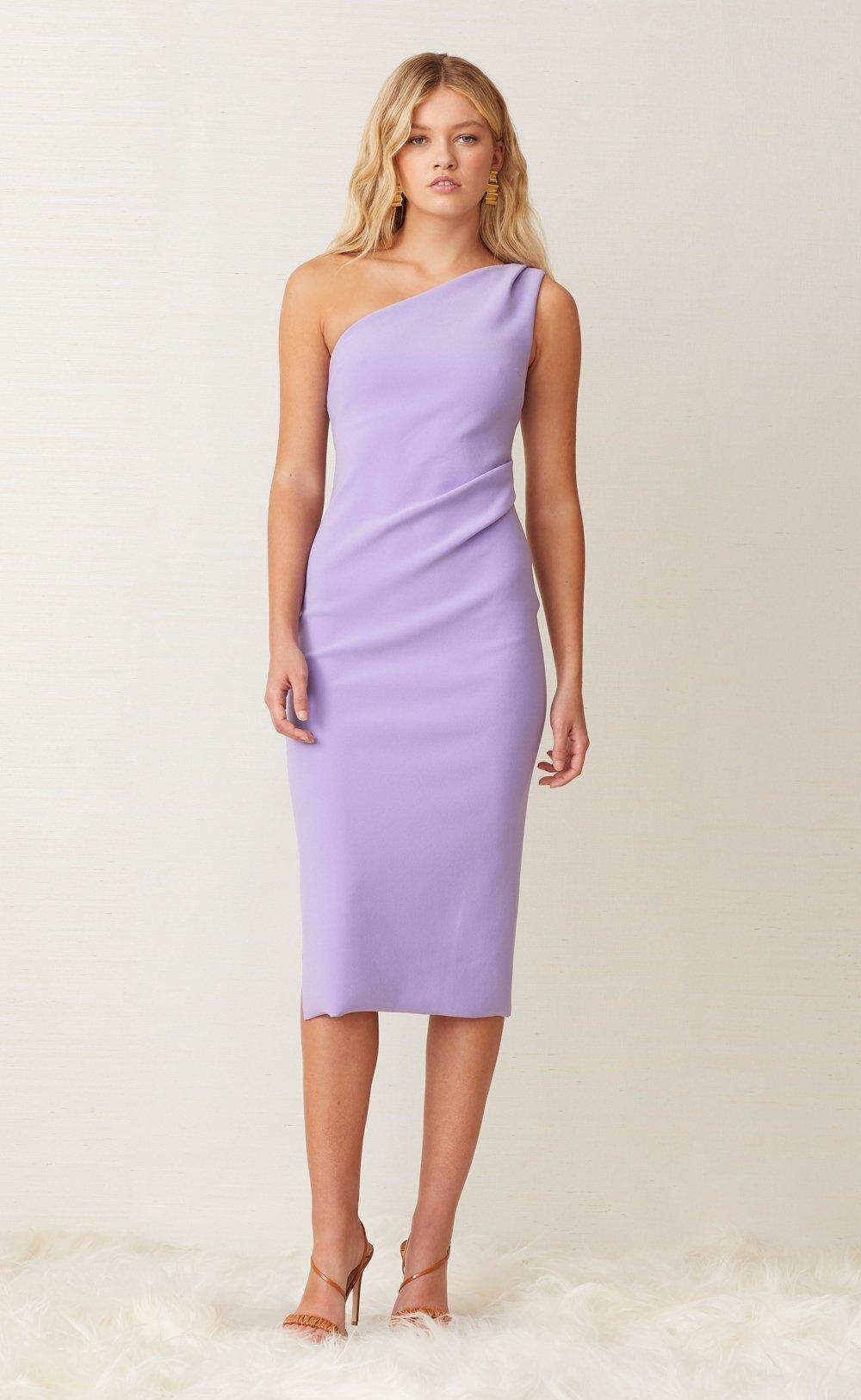 Bec and Bridge Gemma Asym Midi Dress Violet Size 6 photo 3