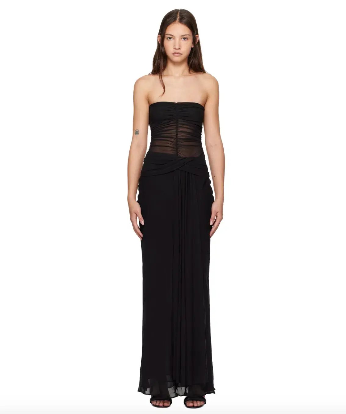 Bec & Bridge Noemi Strapless Dress in Black Size 8 photo 3