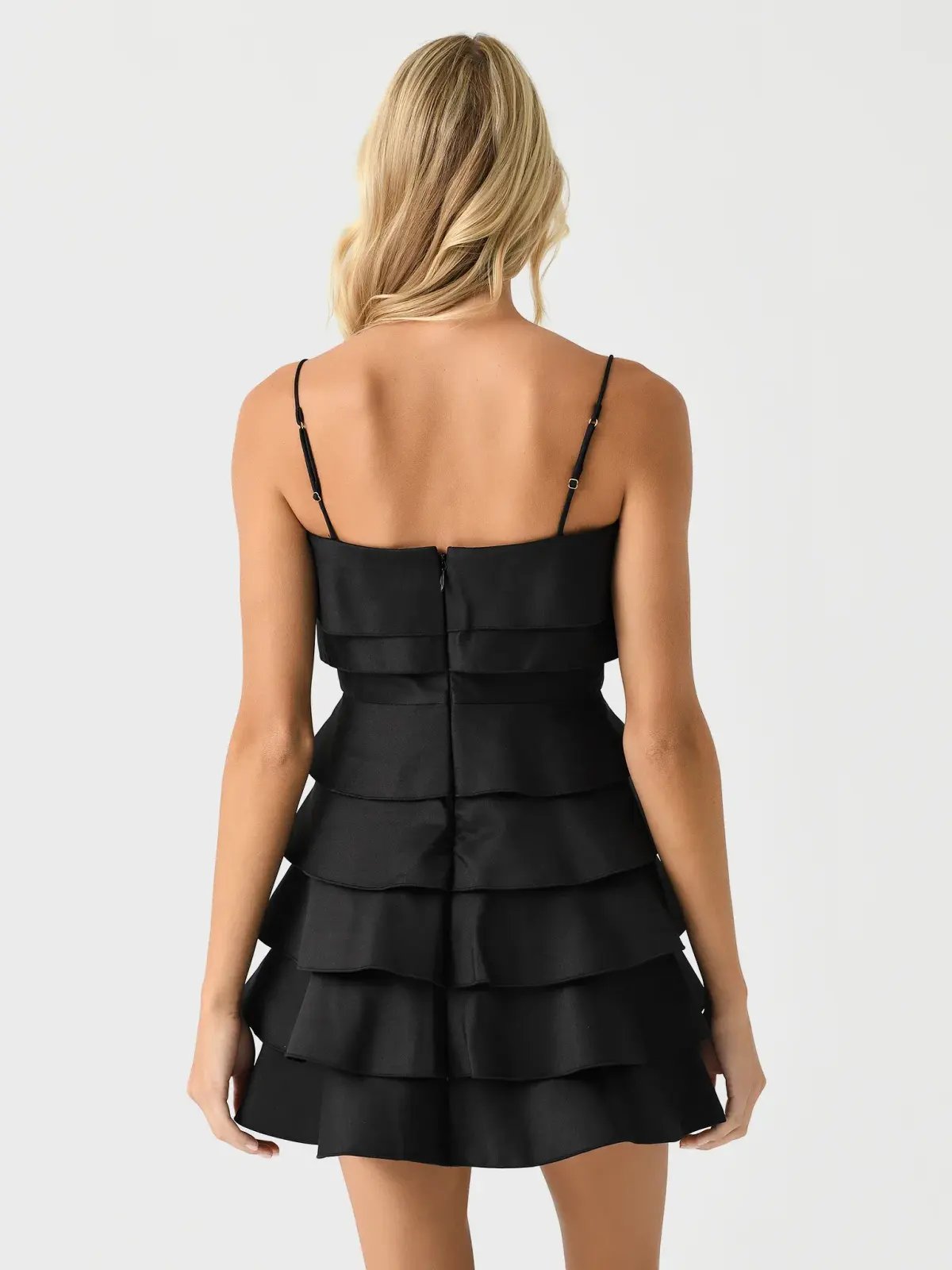 Acler Black Balderstone Mini Dress Black Size 8 photo 4