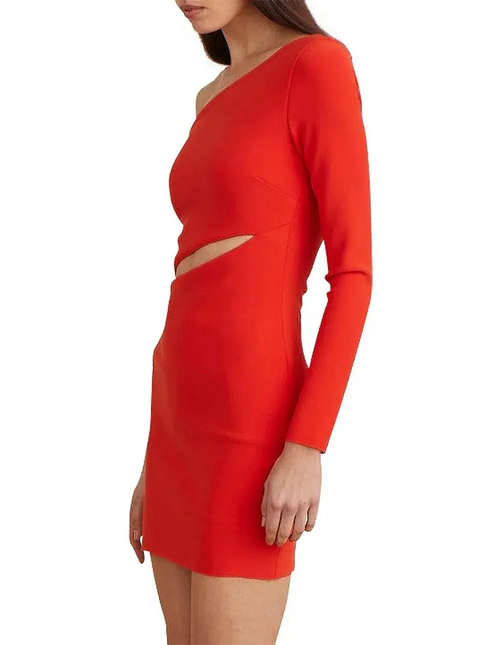 Bec & Bridge Lea One Shoulder Mini Dress Red Size 6 photo 2
