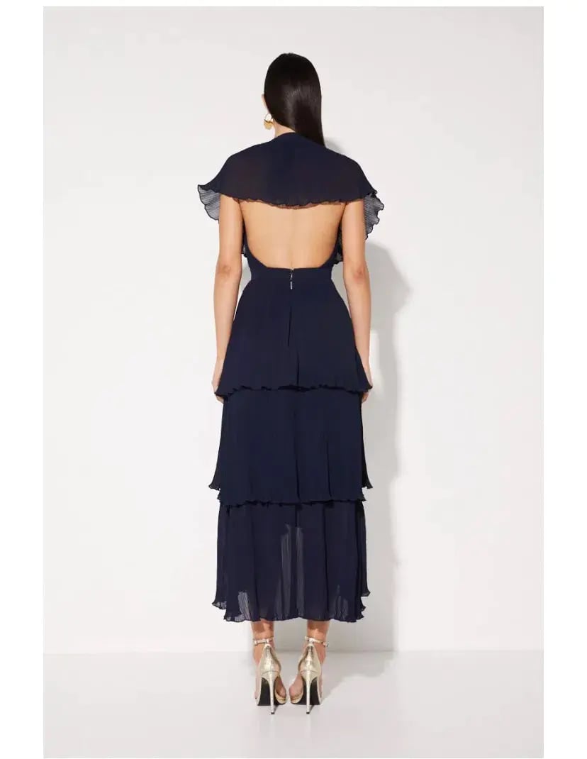 Mossman Slice of Heaven Midi Dress Navy Size AU 8 photo 2