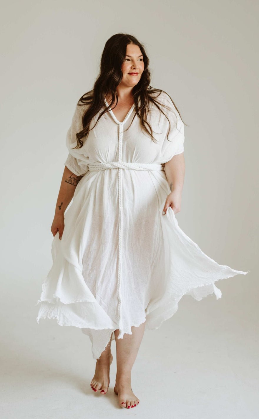 Chic Le Frique Ophelia Maxi Dress - Bone photo 2