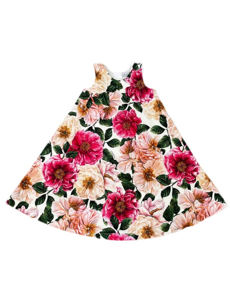 Dolce & Gabbana Floral Pink/White Dress photo 5