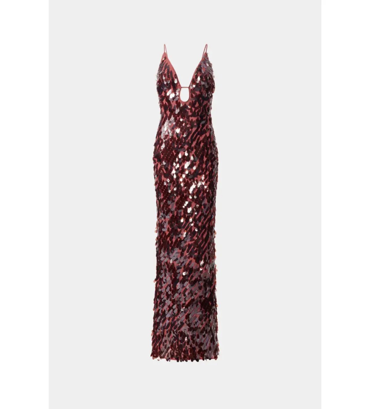 Misha Sapphire Sequin Maxi Dress in Fig Size 6/XS photo 4