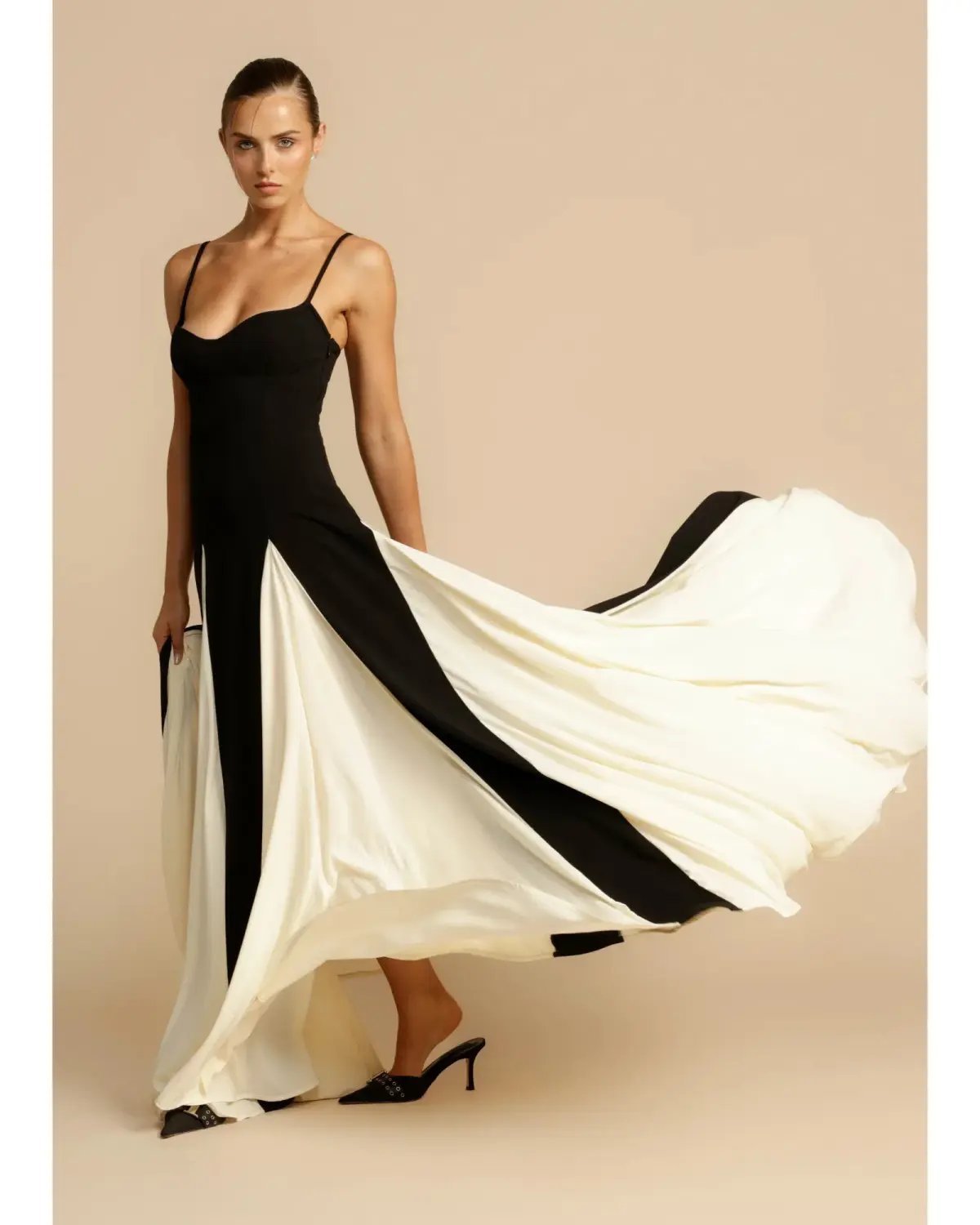 Arcina Ori Paloma Dress Black/White Size AU 8 photo 3
