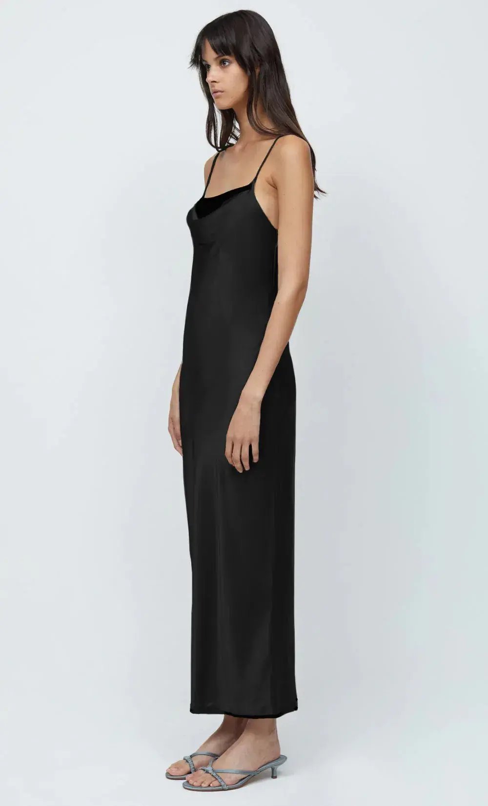 Bec & Bridge Helena Silk Strappy Dress Black Size AU 10 photo 3