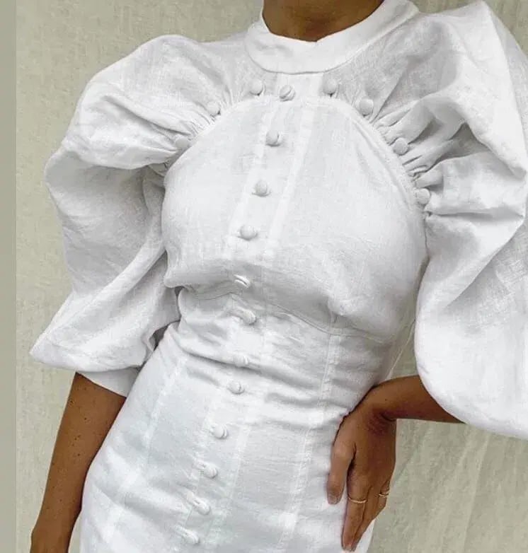 Joslin Studio Fleur Mini Dress White Size 8 photo 4