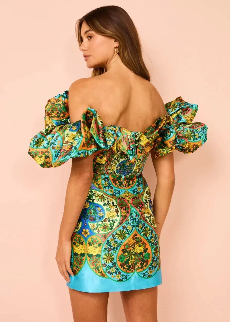 Alemais Sofie Off Shoulder Dress Multi Size 12 photo 5