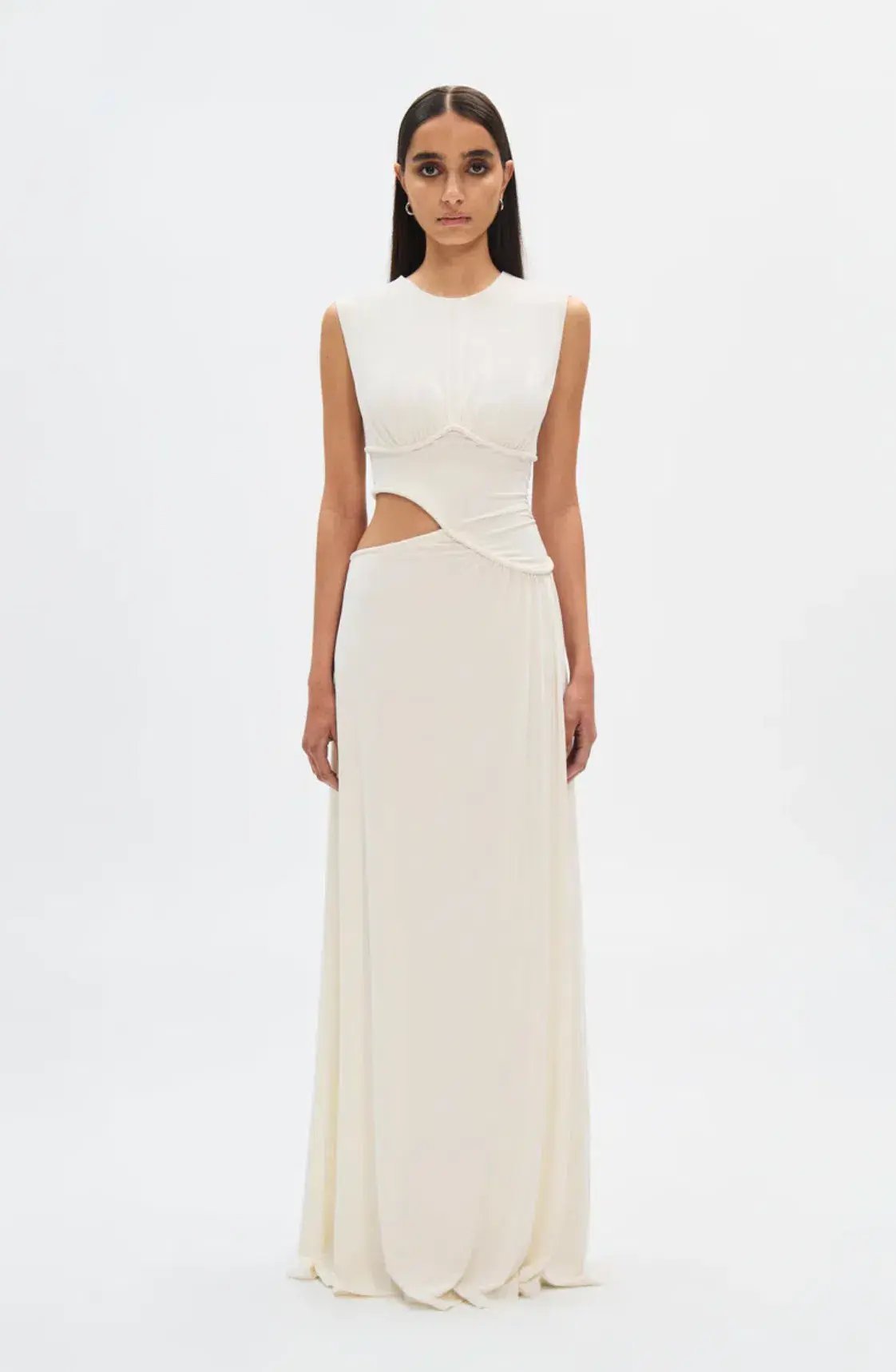 Misha Sierra Cupro Dress White Size 8/S photo 2