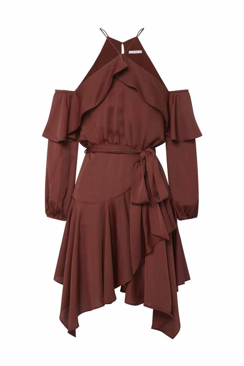 Sheike Diva Dress Brown Size 8 photo 2
