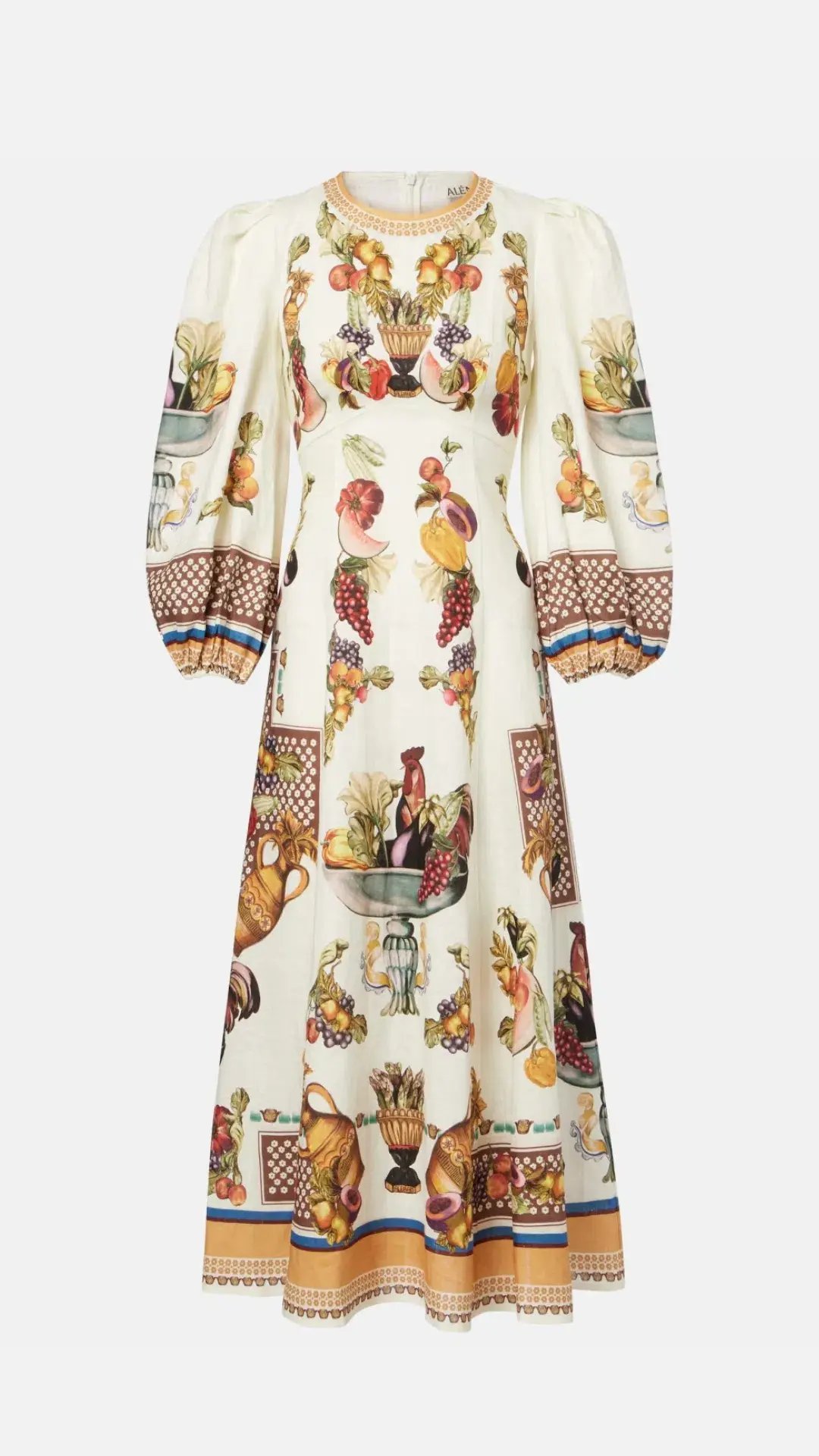 Alemais Mercado Midi Dress in Multicolored Size AU 8 photo 4