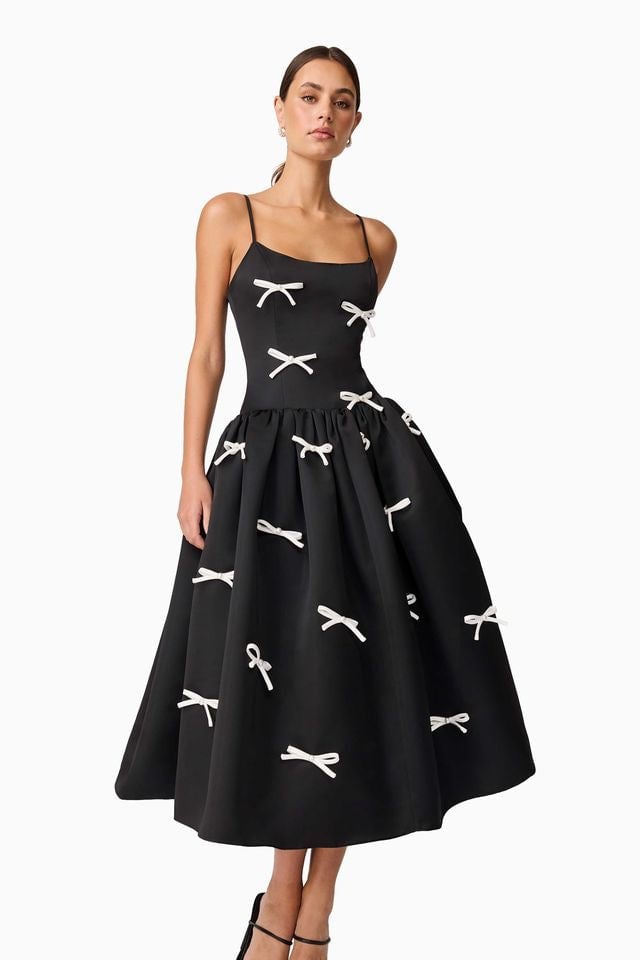 Elliatt Ursula Midi Dress - Black photo 4