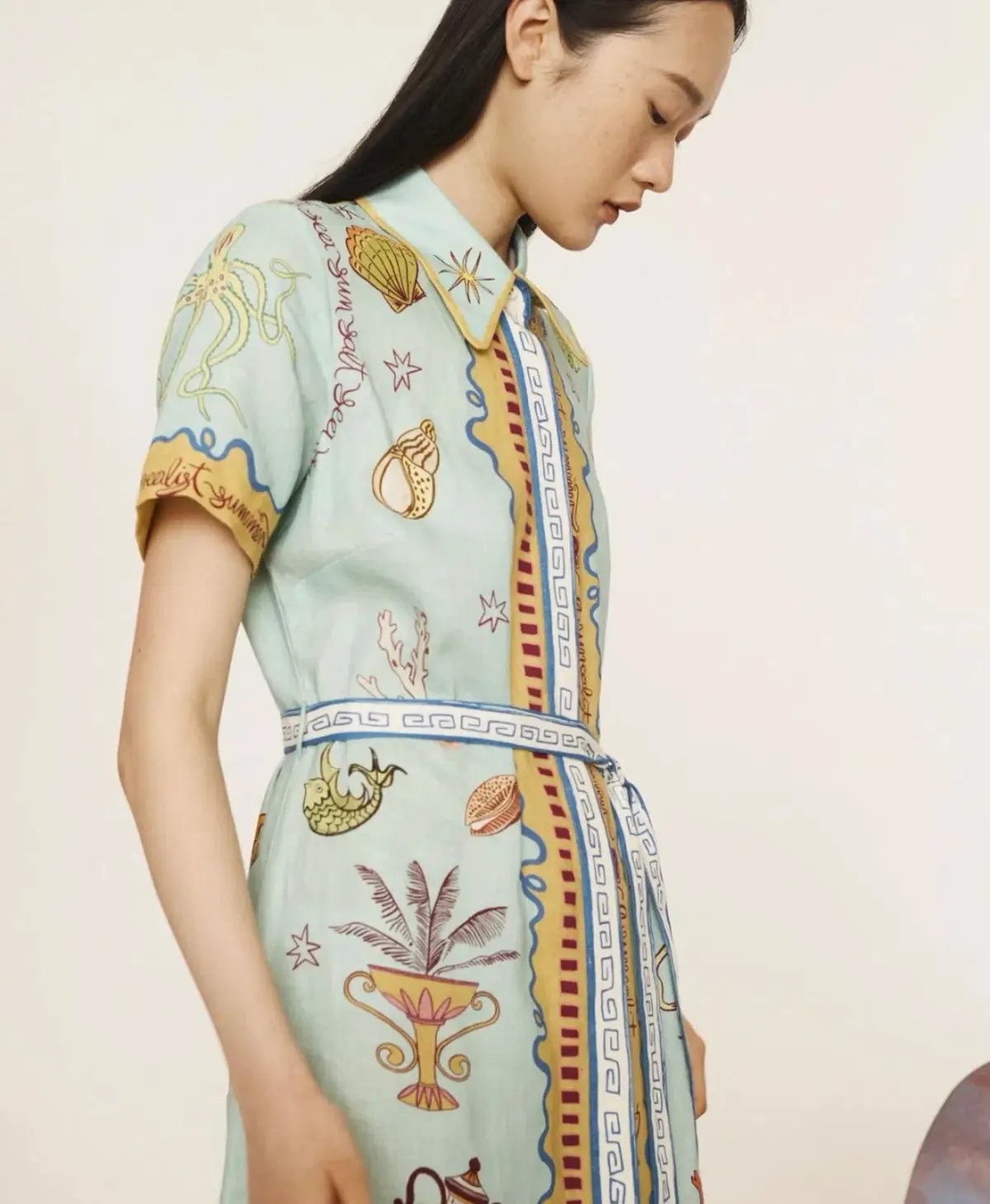 Alemais Surrealist Summer Shirtdress Size 16 photo 5