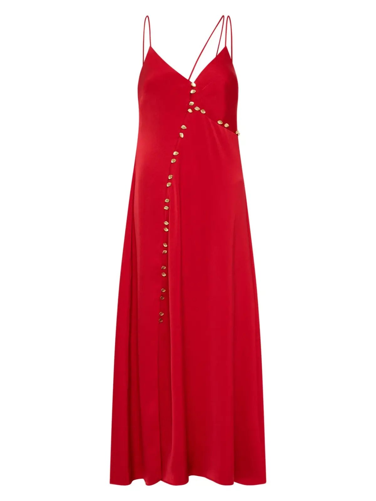 Aje Riddle Button Down Maxi Dress in Red Size AU 6 photo 5