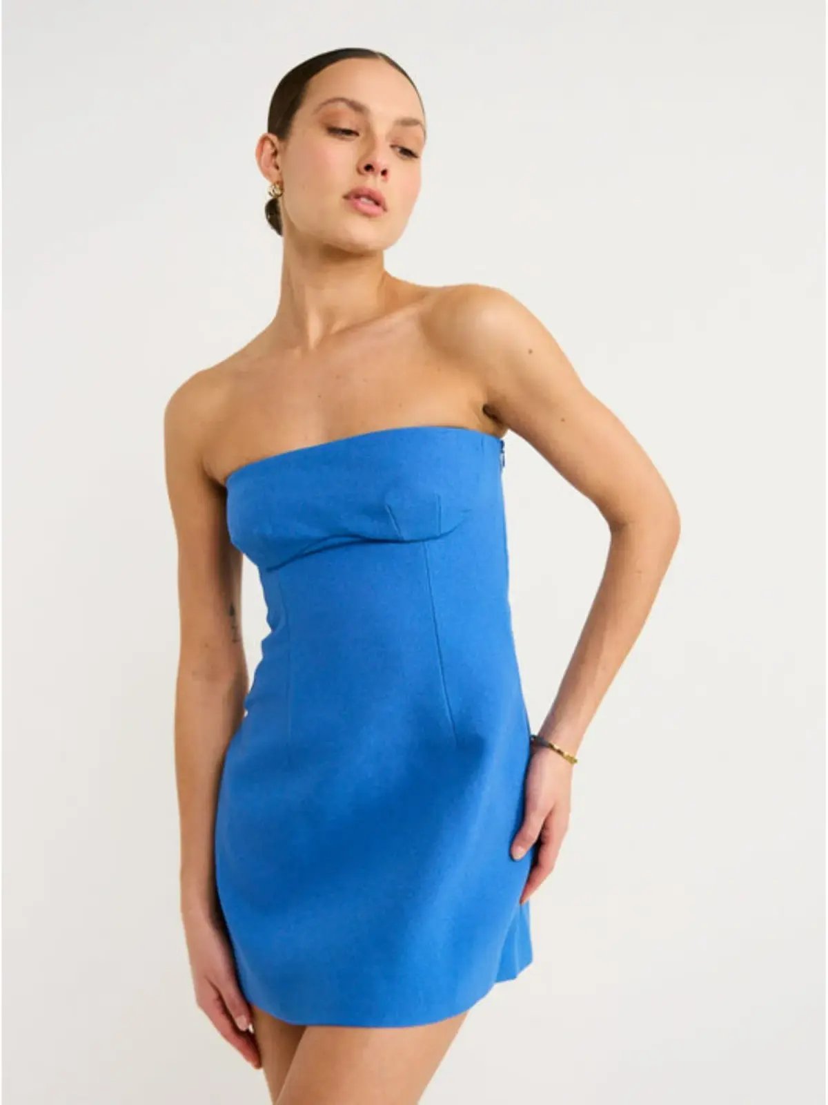 Sir the Label Spoerri Sculpted Mini Dress in Cobalt Size AU 8 photo 2