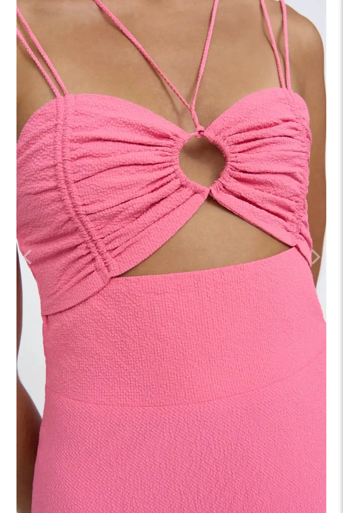 By Johnny Isola Bella Strap Midi Dress Pink Size AU 10 photo 3