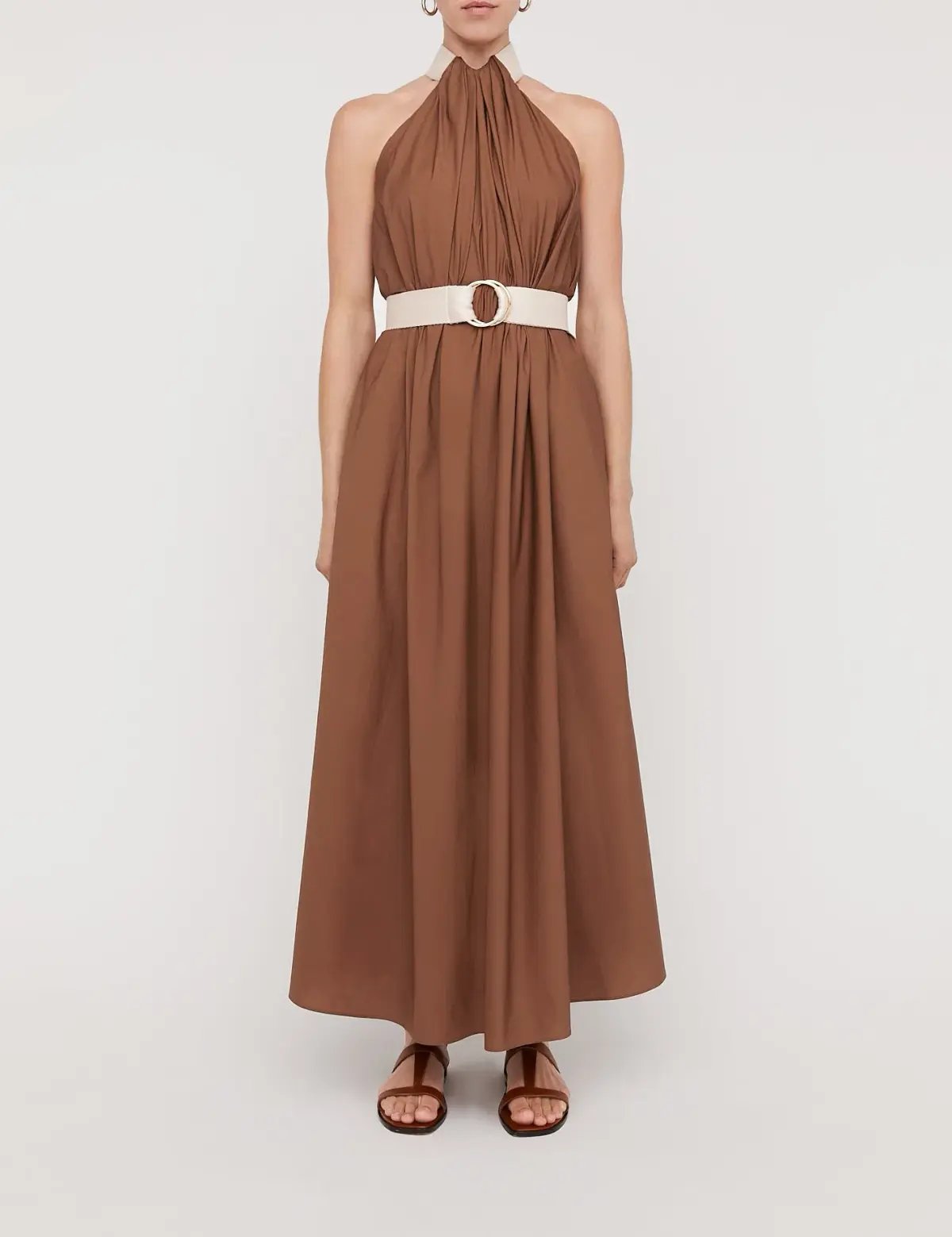 Natalie Rolt Elodie  Mini Silk Brown Size 6 photo 25