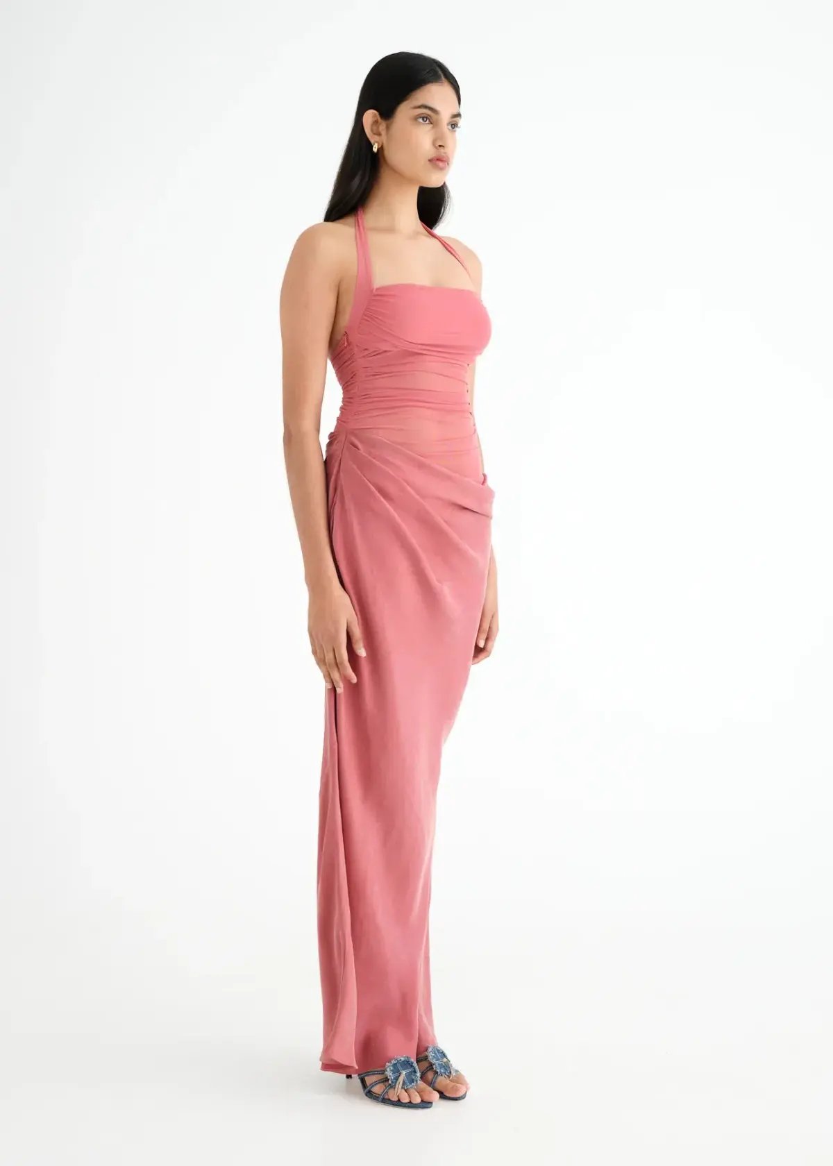 BENNI Gina Maxi Dress in Rose Size AU 8 photo 2