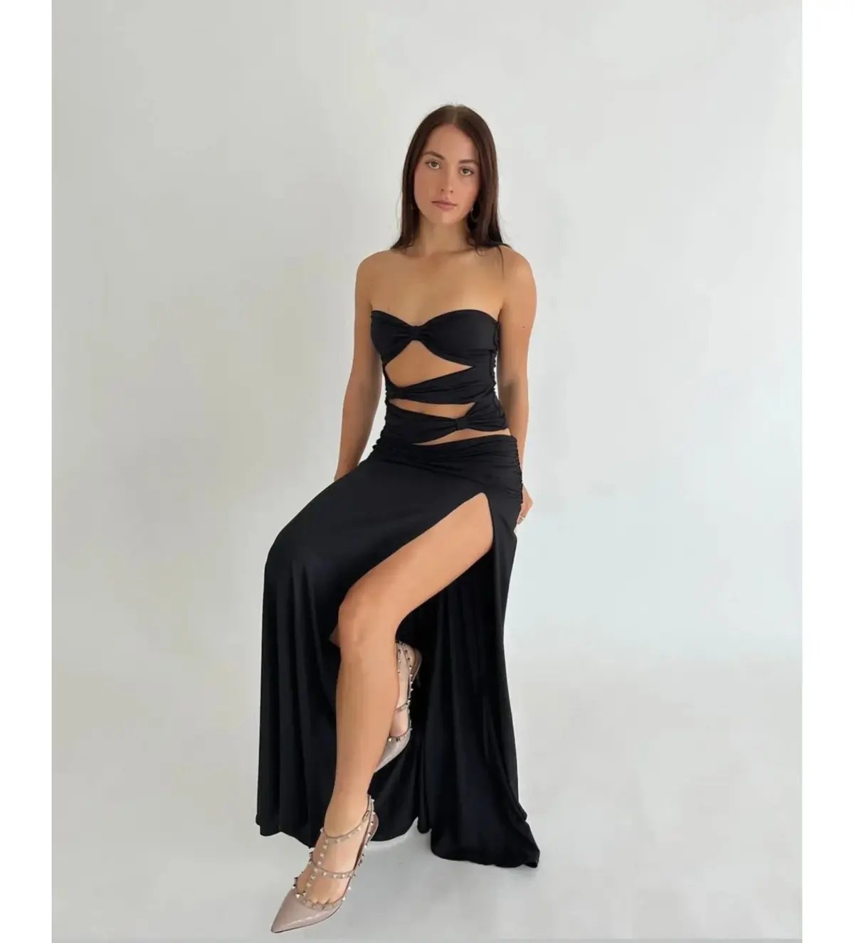 Mode Mila Remi Top and Maxi Skirt Set Black Size S / AU 8 photo 3