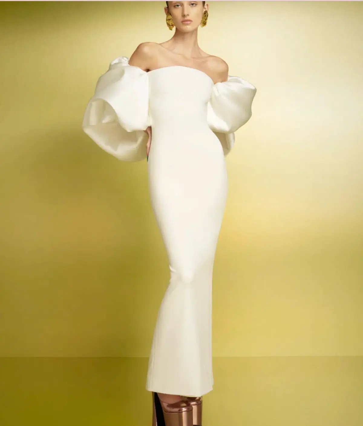 Solace London Pia Maxi Dress in Cream Size 10 photo 5