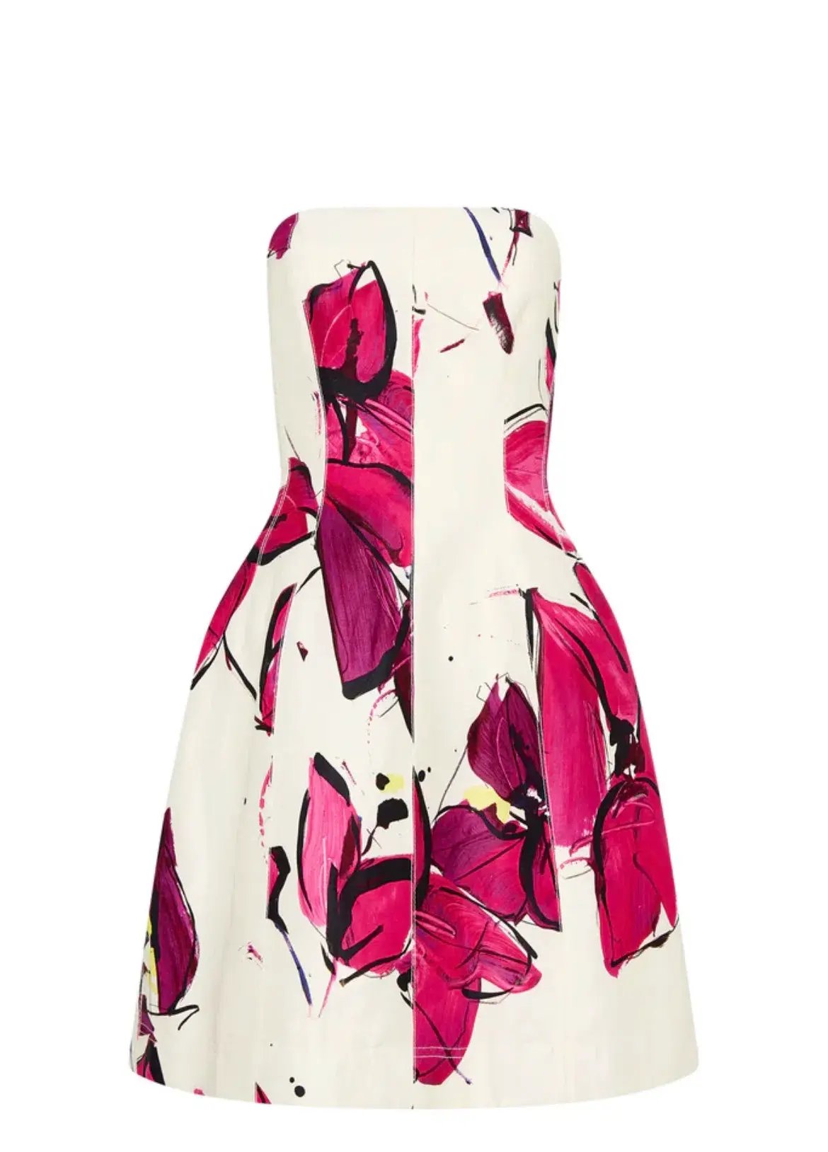 Aje Baret Strapless Mini Dress Floral Size 10 photo 5