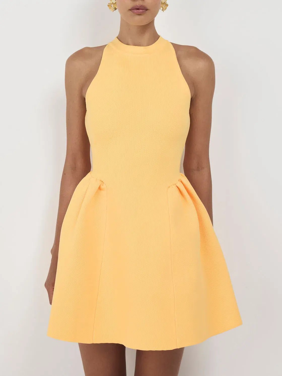 Sheike Sardinia Mini Dress Yellow Size 10 photo 2