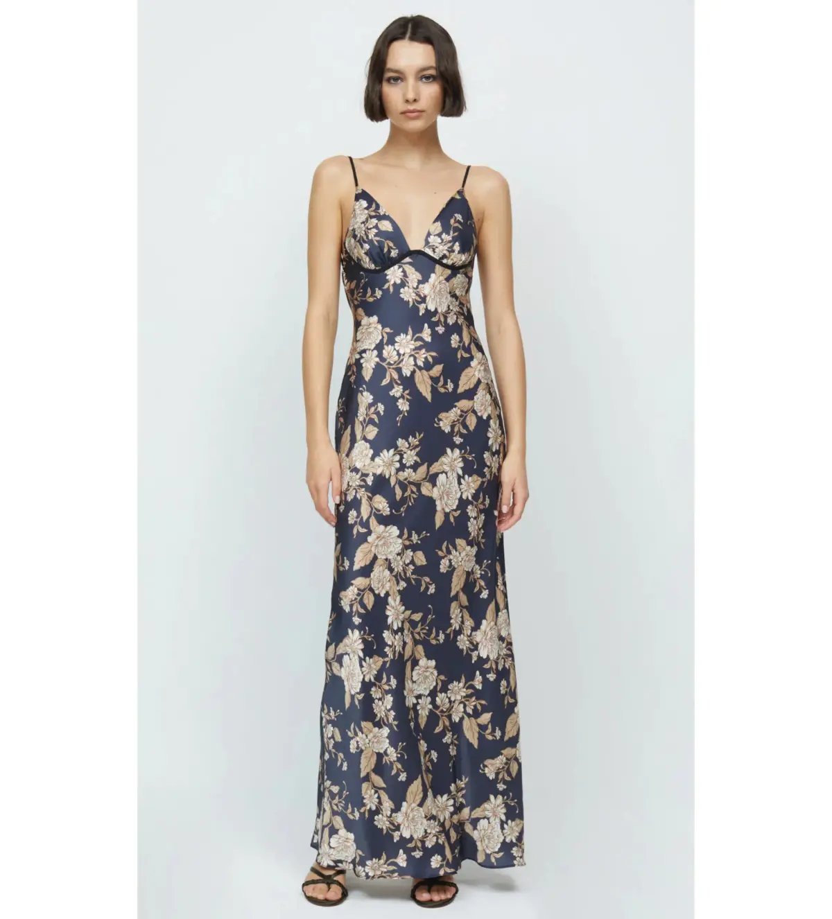 Bec & Bridge Opaline Floral Silk Strap Maxi Dress in Opaline Floral Size 10 photo 2