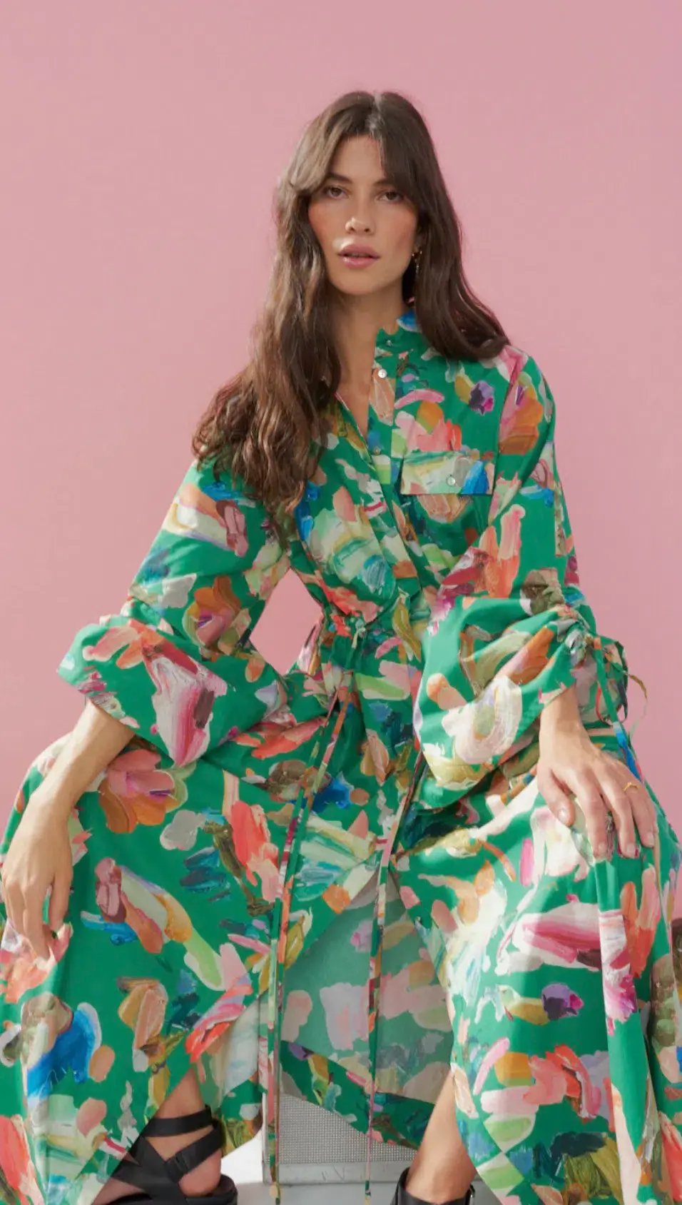 Alemais Alro Shirt Dress Print Size 14 photo 4