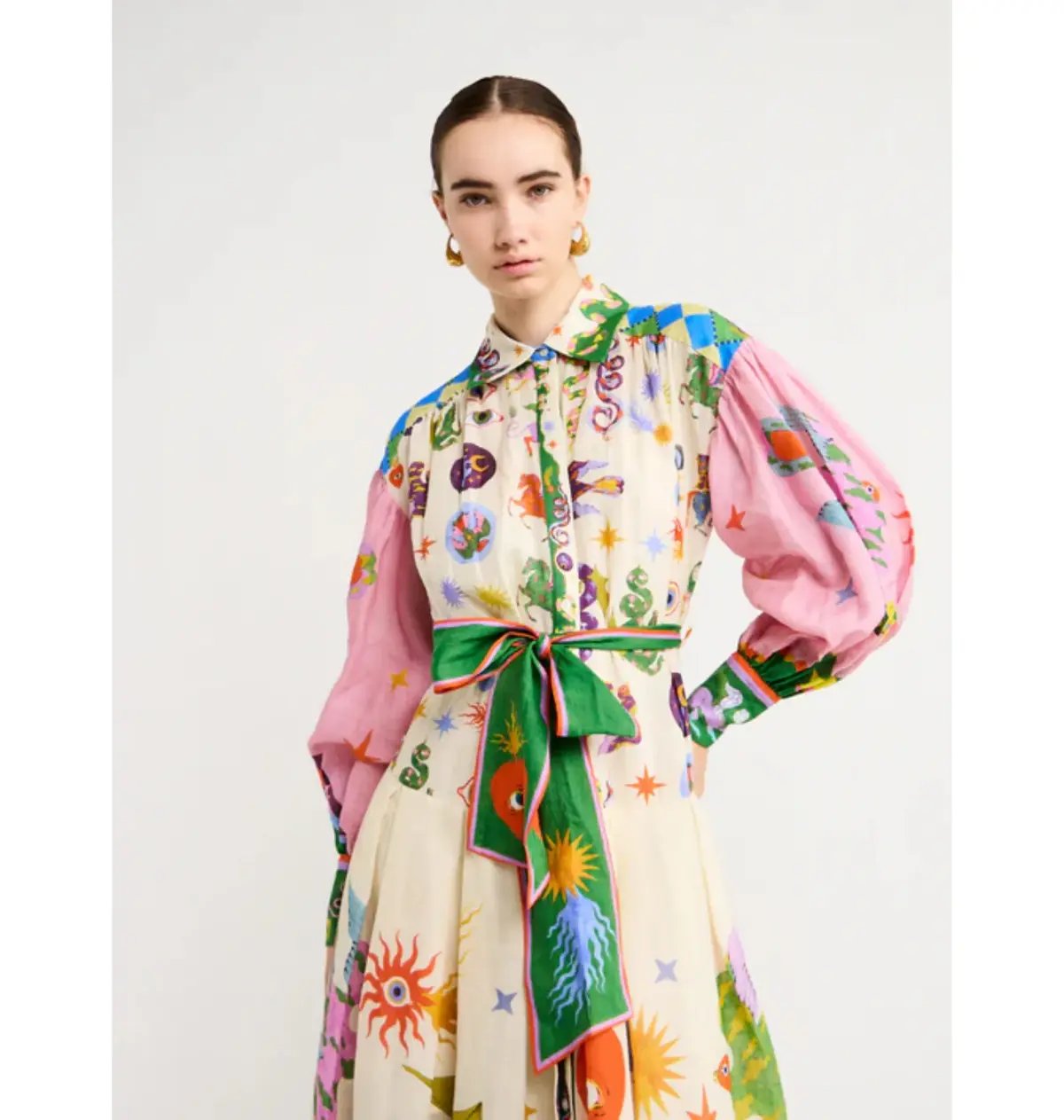 Alemais Seeker Shirtdress Multi Size AU 12 photo 2