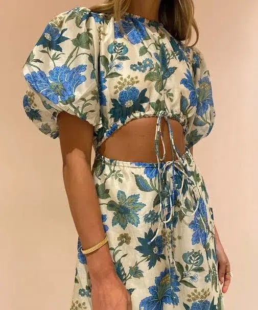 Sir the Label Celia Puff Sleeve Dress Floral Size 1 / Au 8 photo 4