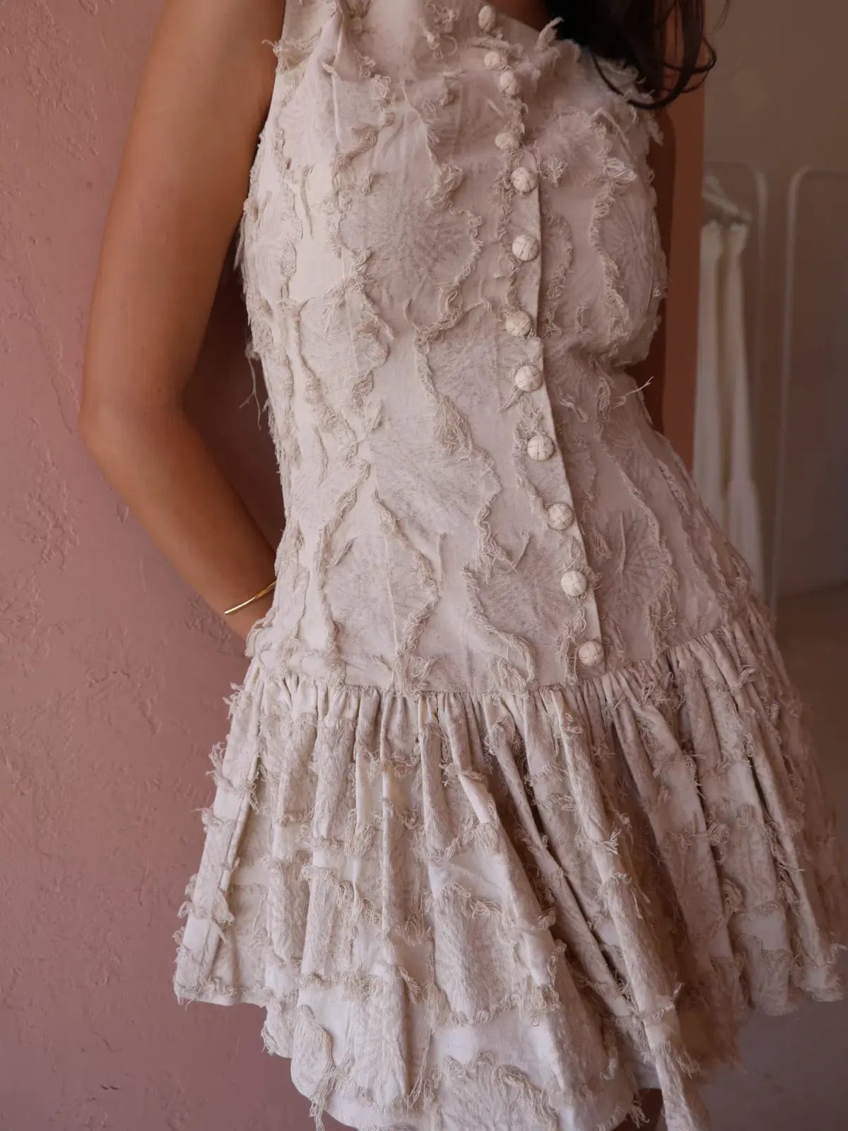 Roame Basil Mini Dress In Dandelion Size 10 photo 3