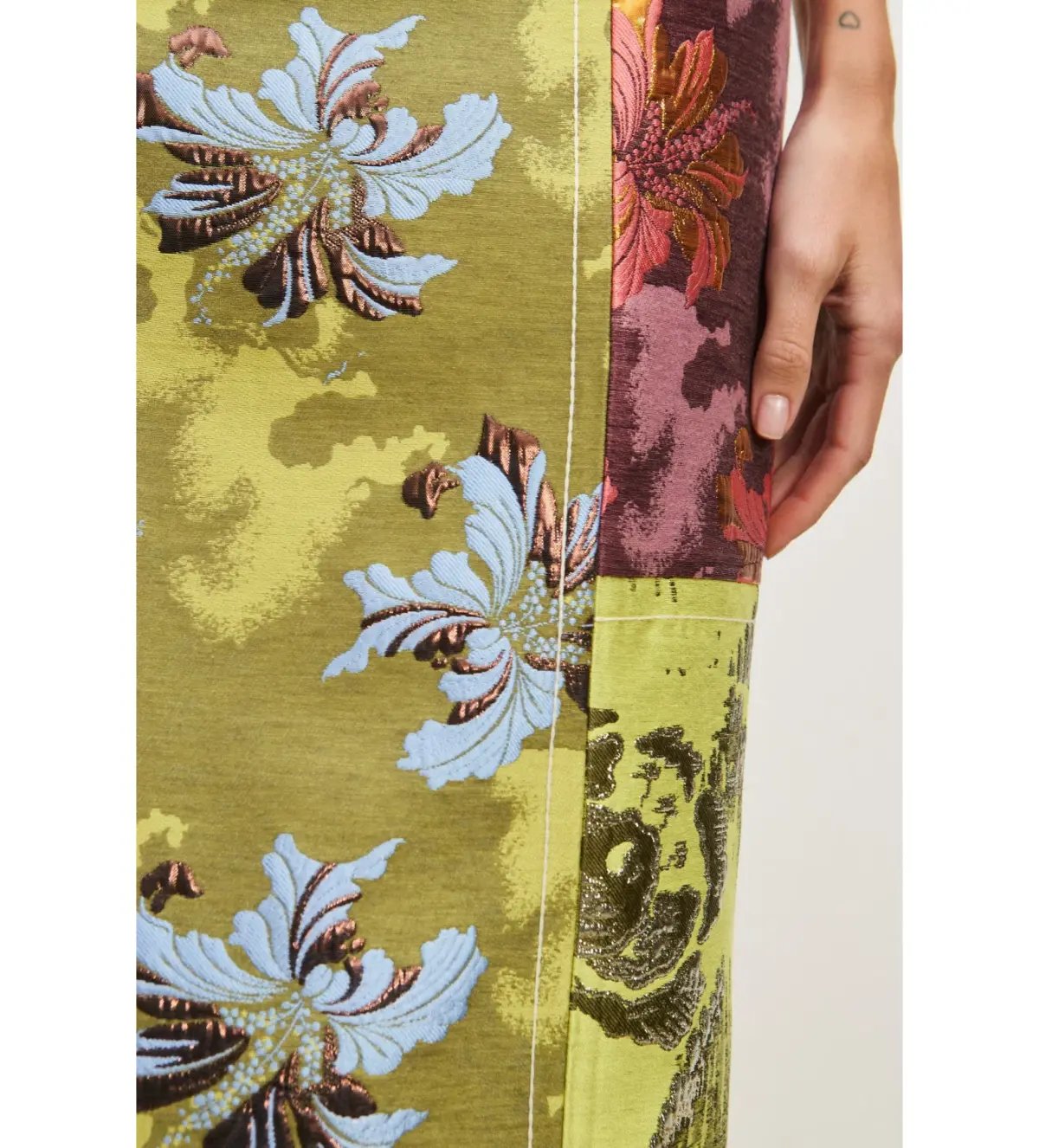Alemais Adriana Jacquard Midi Gown Multi Floral Size AU 12 photo 6