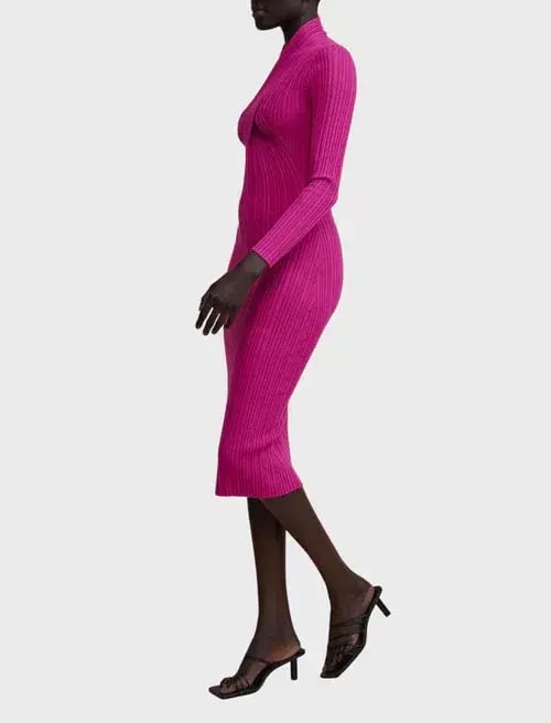 Acler Windsor Dress Pink Size 10 photo 3