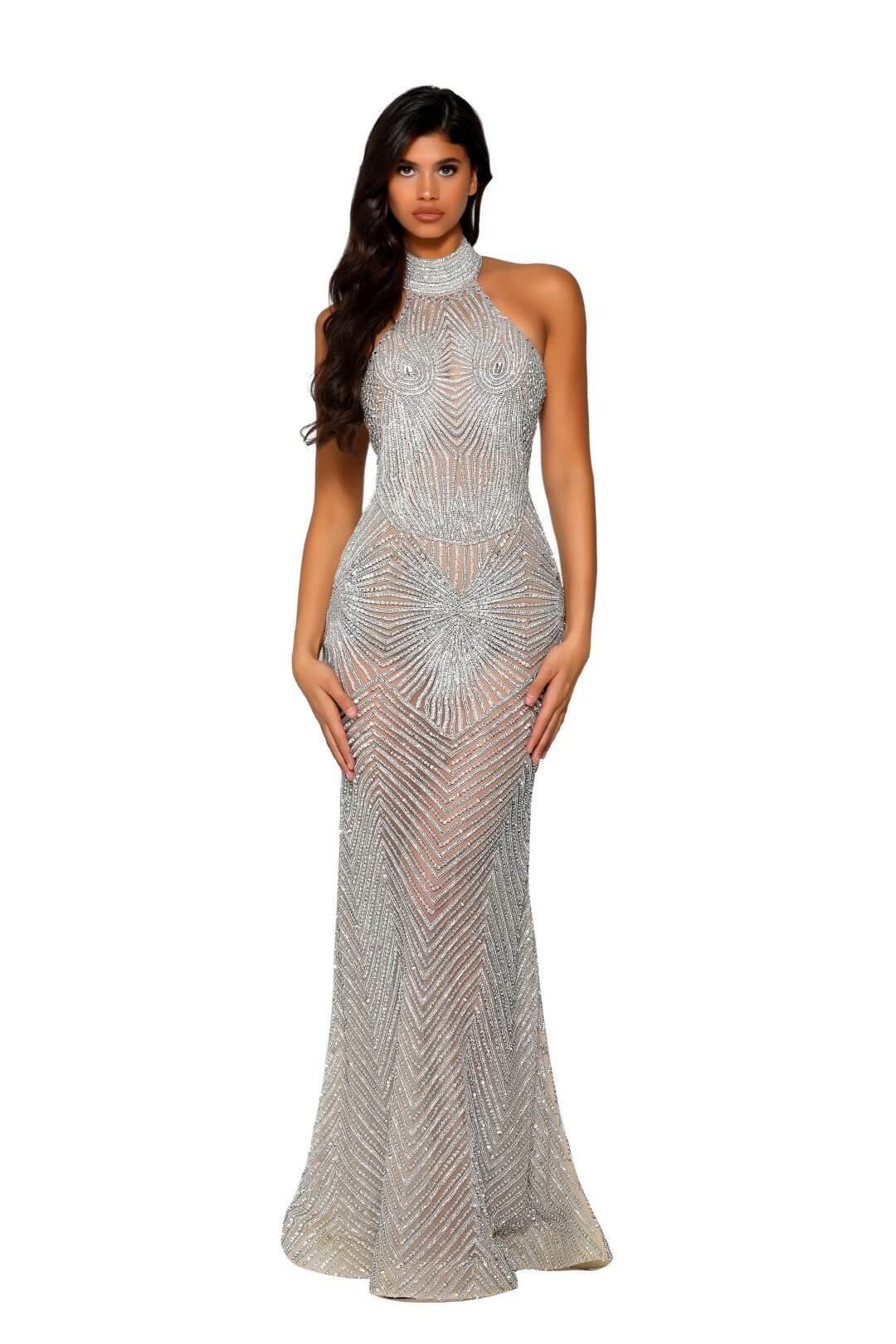 DOLL HOUSE Silver Gown by Portia and Scarlett photo 2