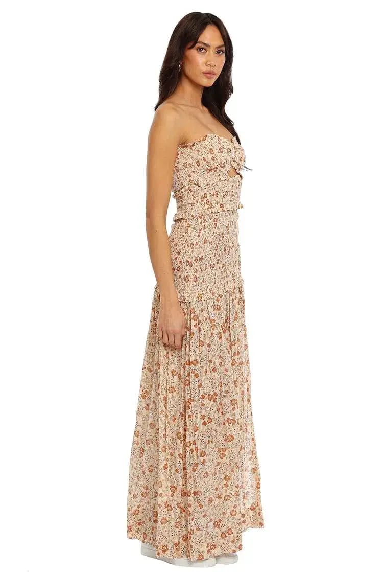 Bec & Bridge Janice Maxi Dress Multi Print Size 8 photo 2
