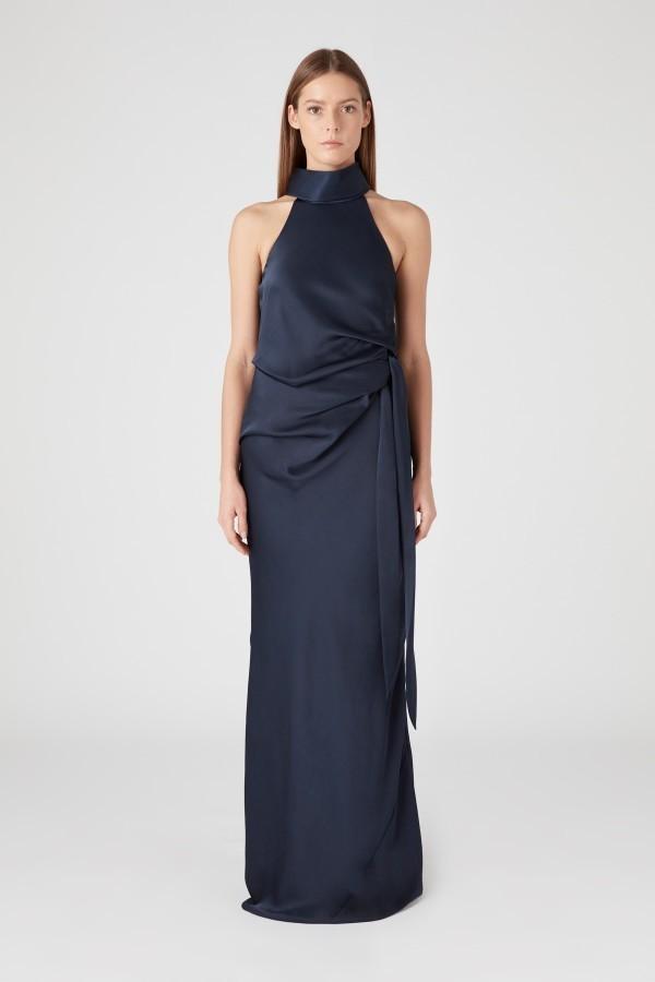 Camilla and Marc Antonelli Gown Navy Size 8 photo 2