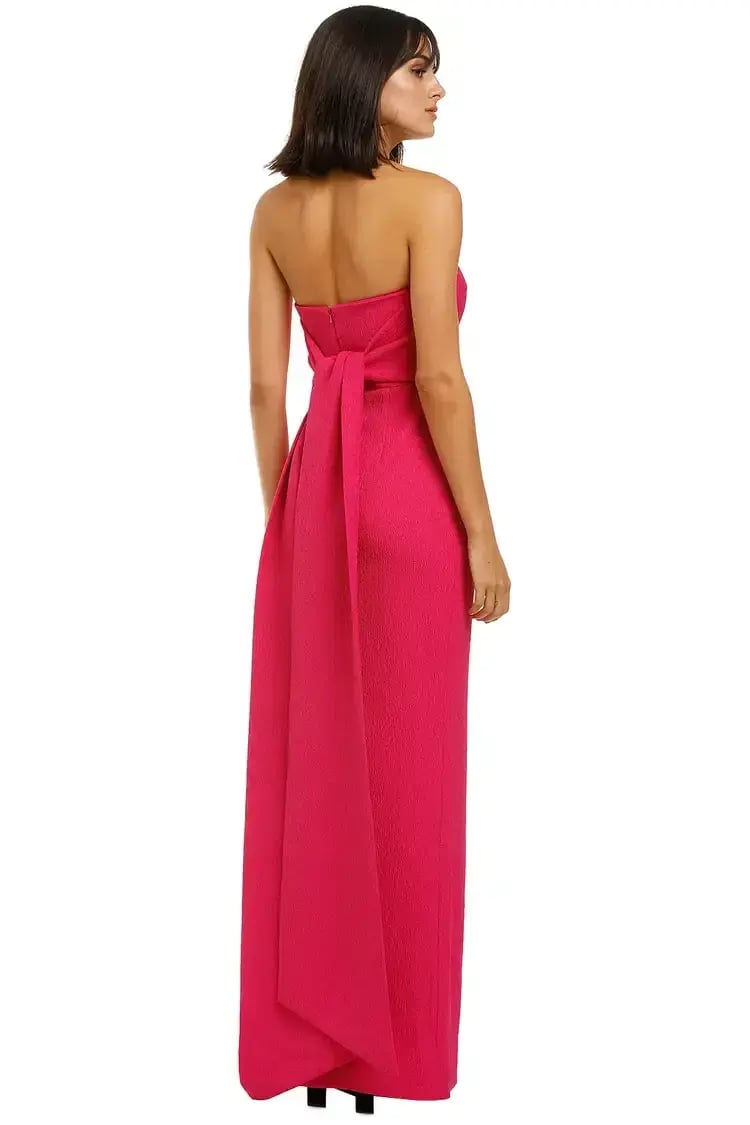 Rebecca Vallance Natalia Tie Gown in Magenta Size 14 photo 3