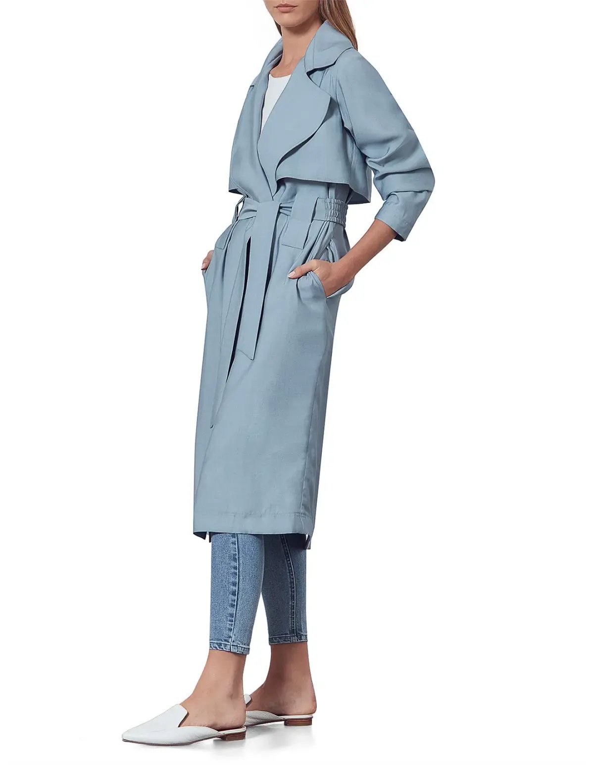 Viktoria & Woods Graduation Trench Coat Blue Size 0 / AU 6 photo 2