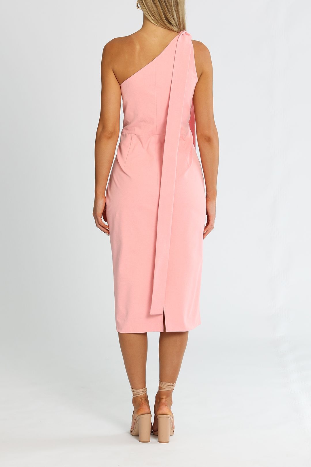 One Shoulder Midi - Pink photo 3