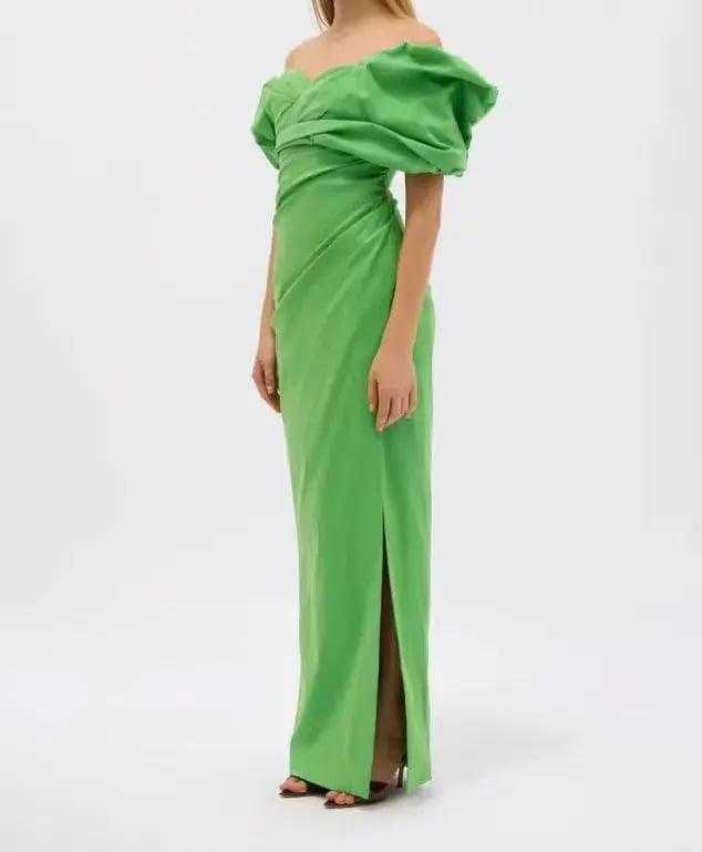 Rachel Gilbert Gia Gown Green Size 5 AU 16 photo 2