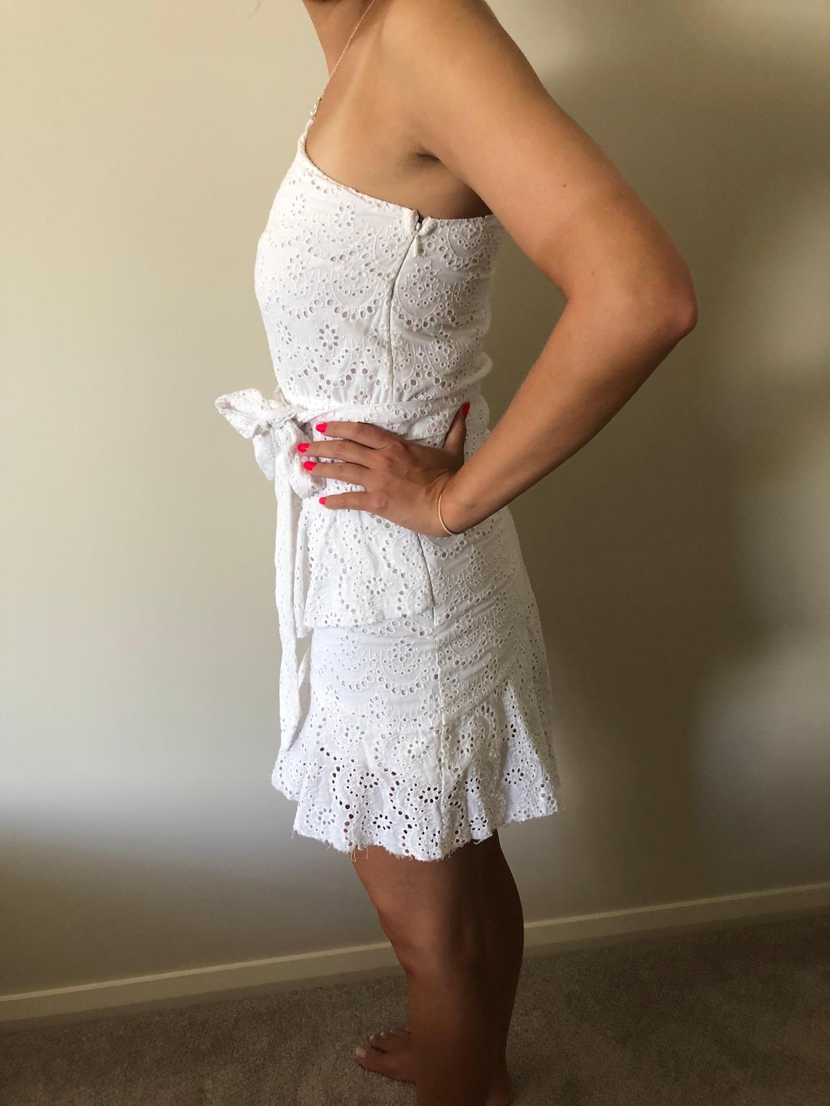 By Nicola The Eve Mini Dress White Size 8 photo 5