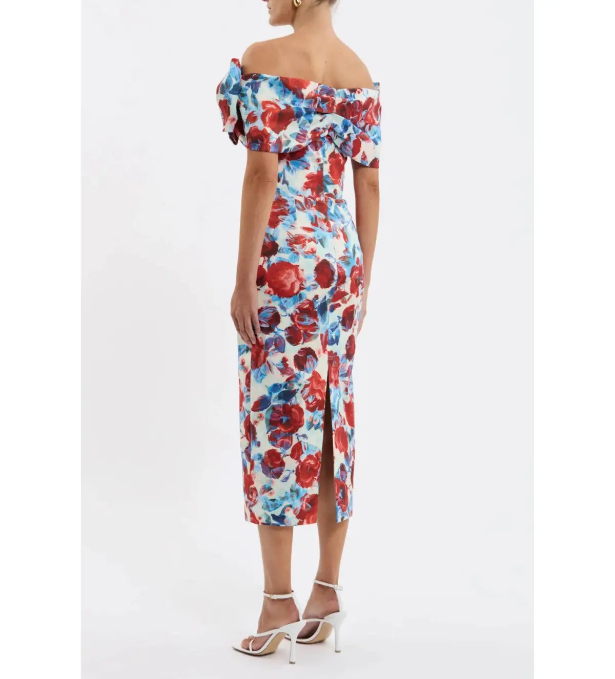 Rebecca Vallance Fleurette Midi Dress Floral Size 8 photo 3