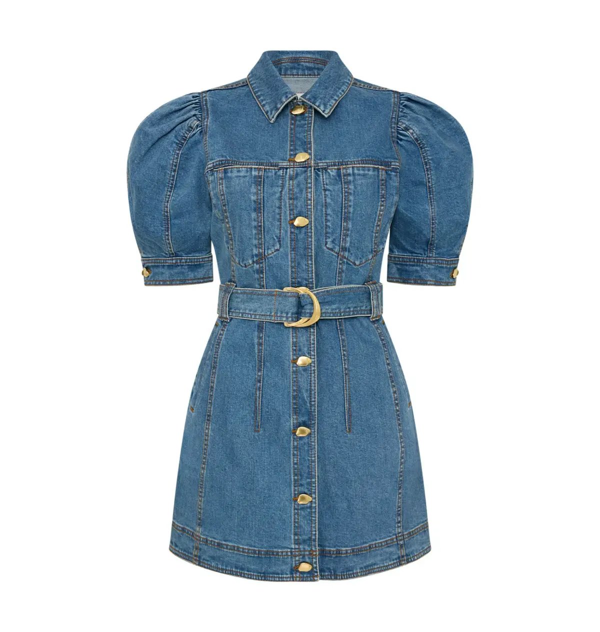 Aje Adriana Puff Sleeve Mini Dress 90's Wash Size AU 8 photo 4