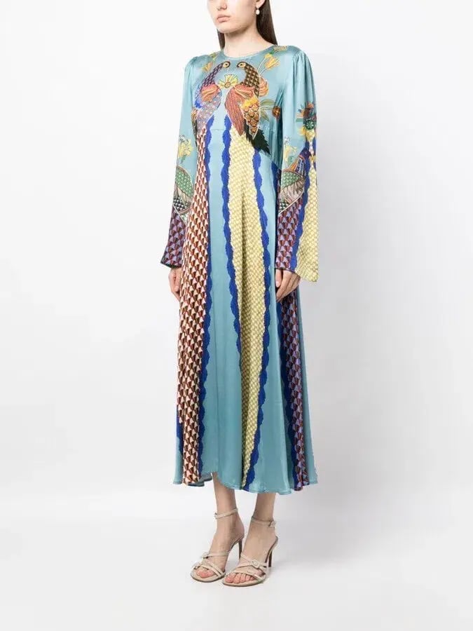 ALEMAIS Gilly Flare Sleeve Dress Multi Size AU 10 photo 5