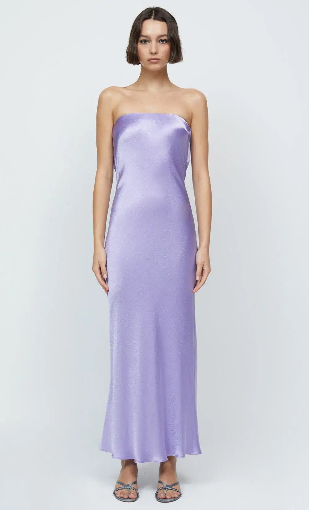 Bec & Bridge Moon Dance Strapless Maxi Dress Lilac Size S / AU 8 photo 4
