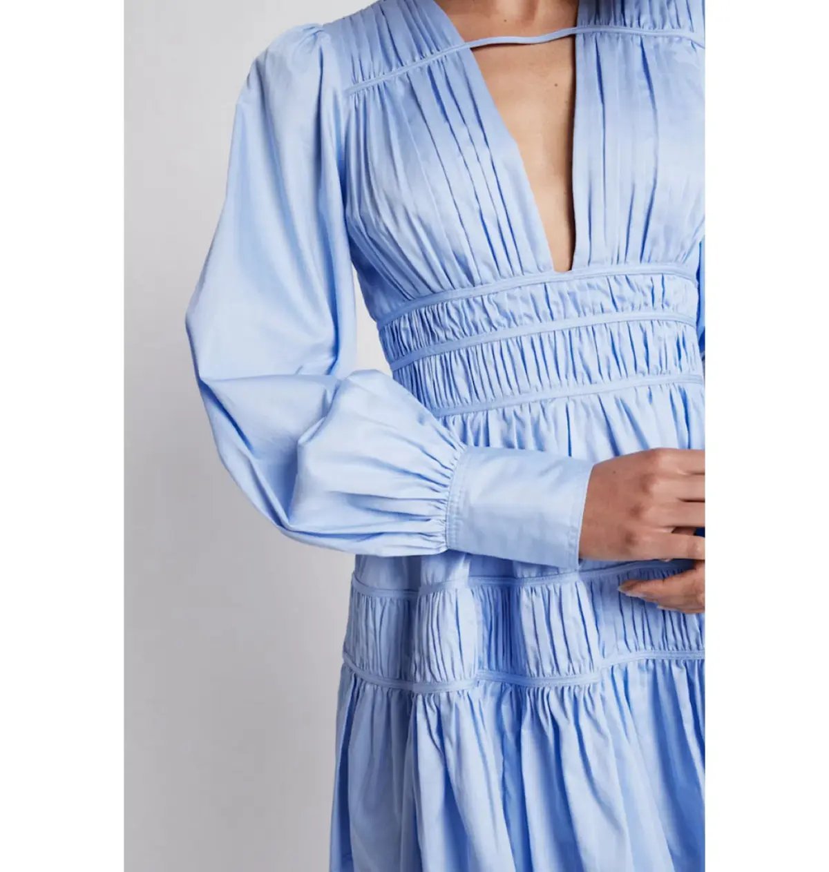 Aje Fallingwater Mini Dress Blue Size 16 photo 2