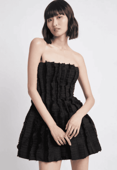 Aje Hybrid Sleeveless Mini Dress Black photo 4