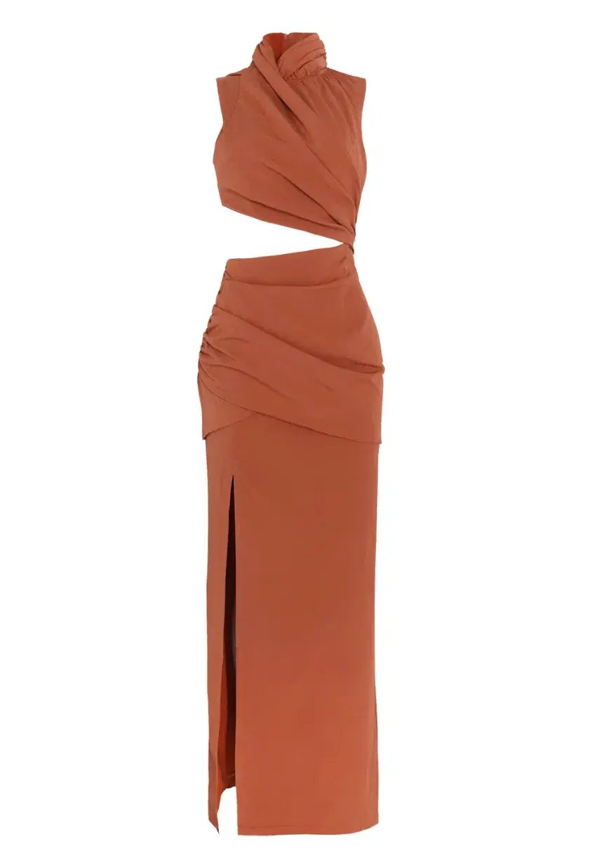 Tojha Gianna Dress Nude Orange Size 6 photo 6