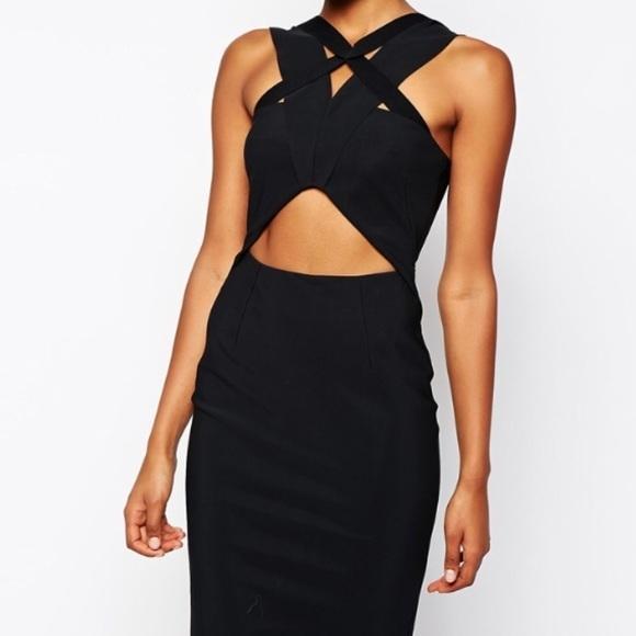 Shakuhachi Strappy Odyssey Dress in Black Size 6 photo 3