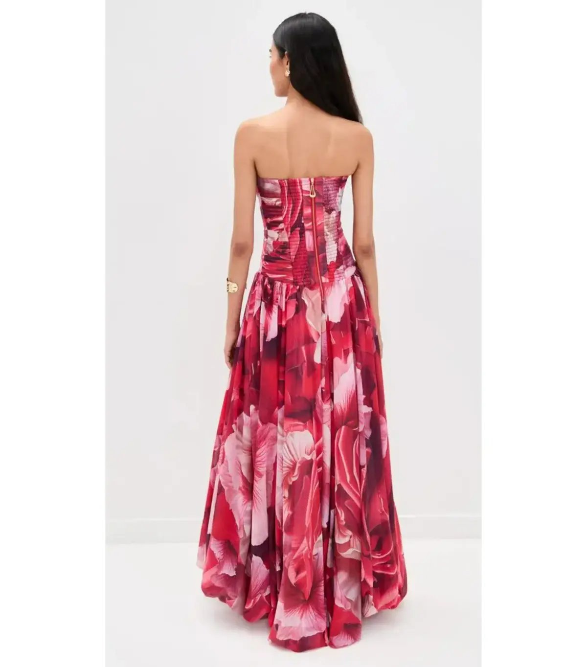 Aje Flora Maxi Gown Prismatic Floral Red Size AU 10 photo 3